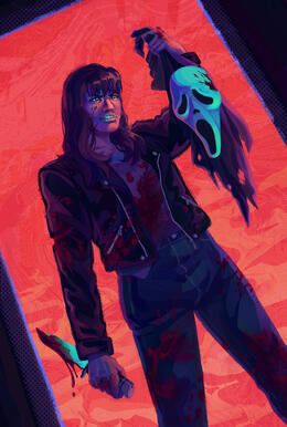 Scream fanart - charity zine piece (2023).